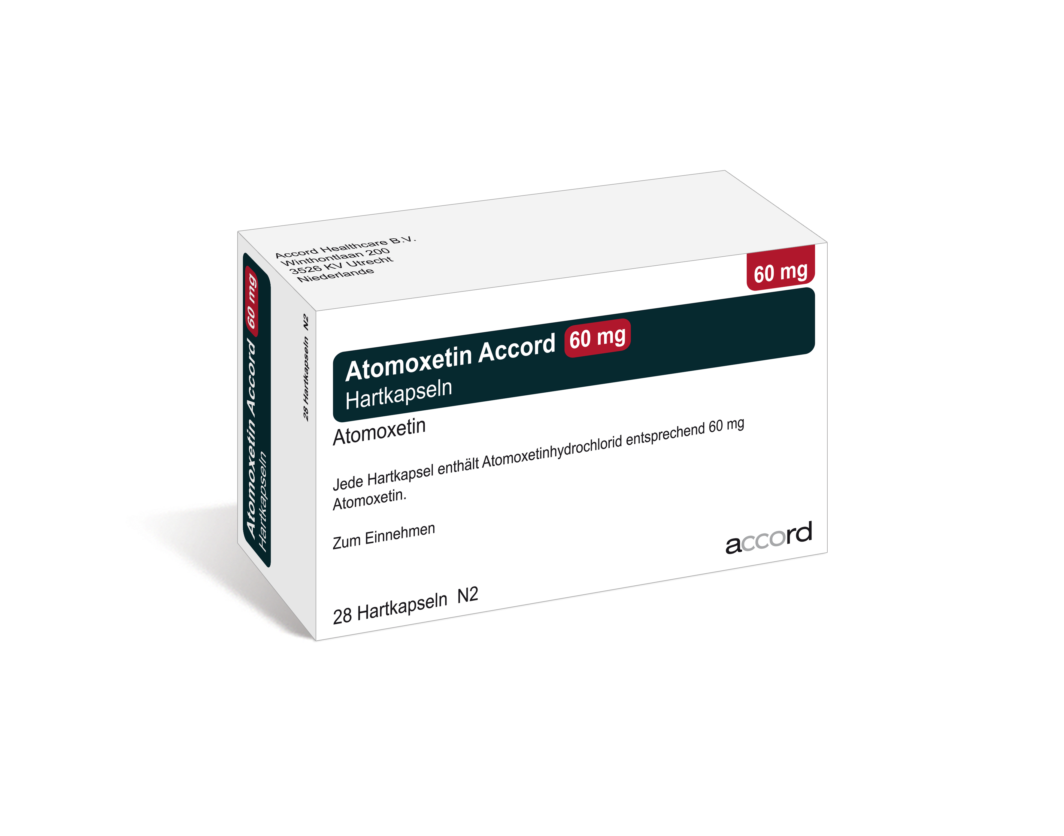 Accord Packshot Atomoxetin 60 mg