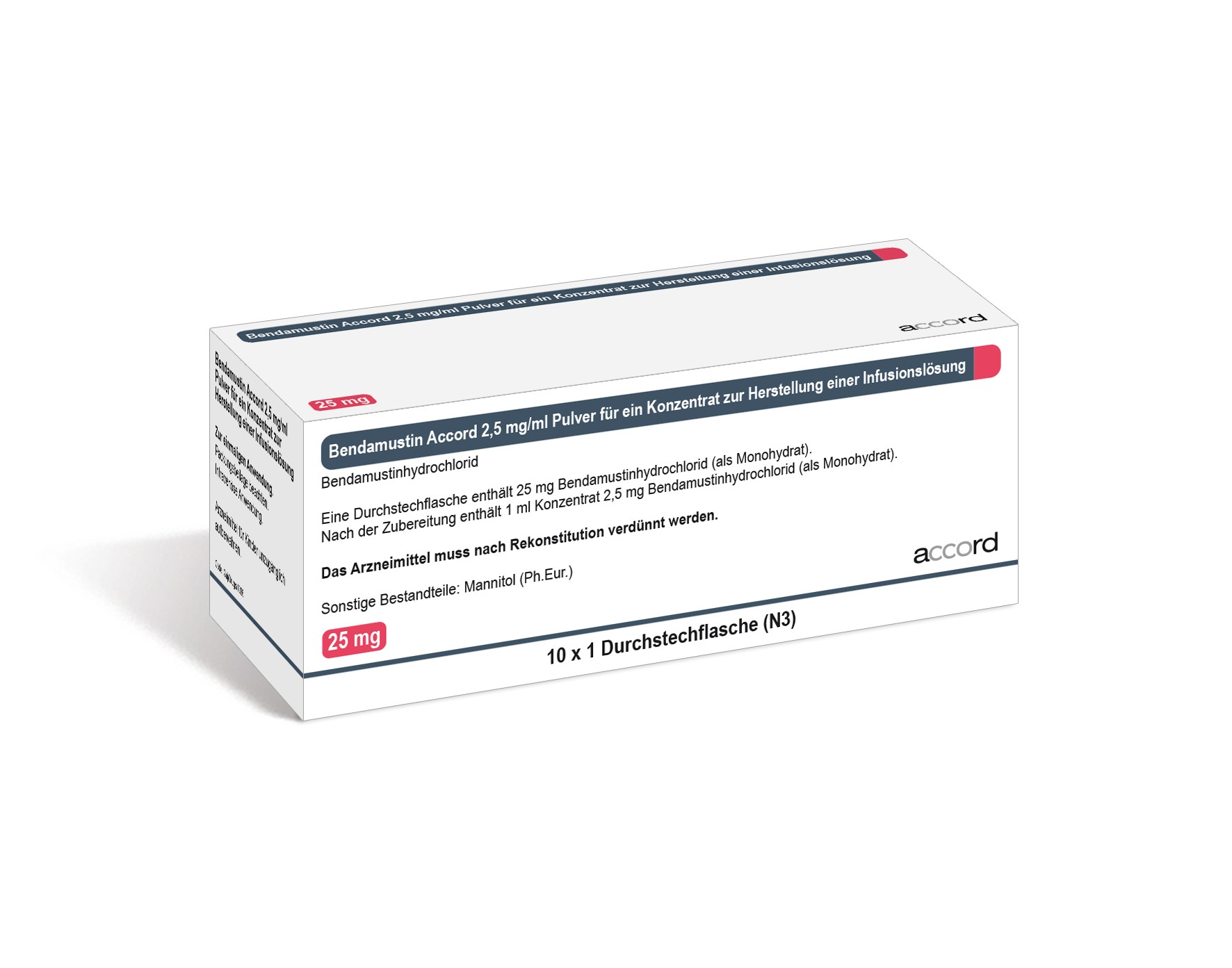 Accord Packshot Bendamustin 25 mg