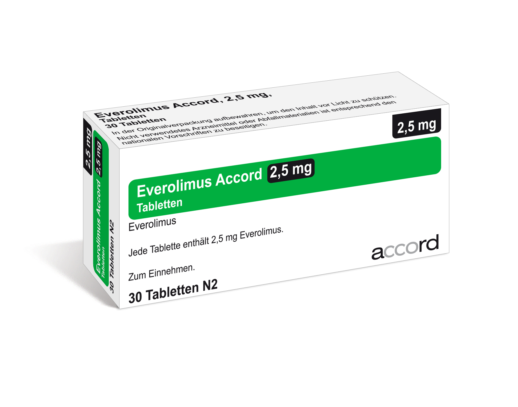 Accord Packshot Everolimus 2,5mg