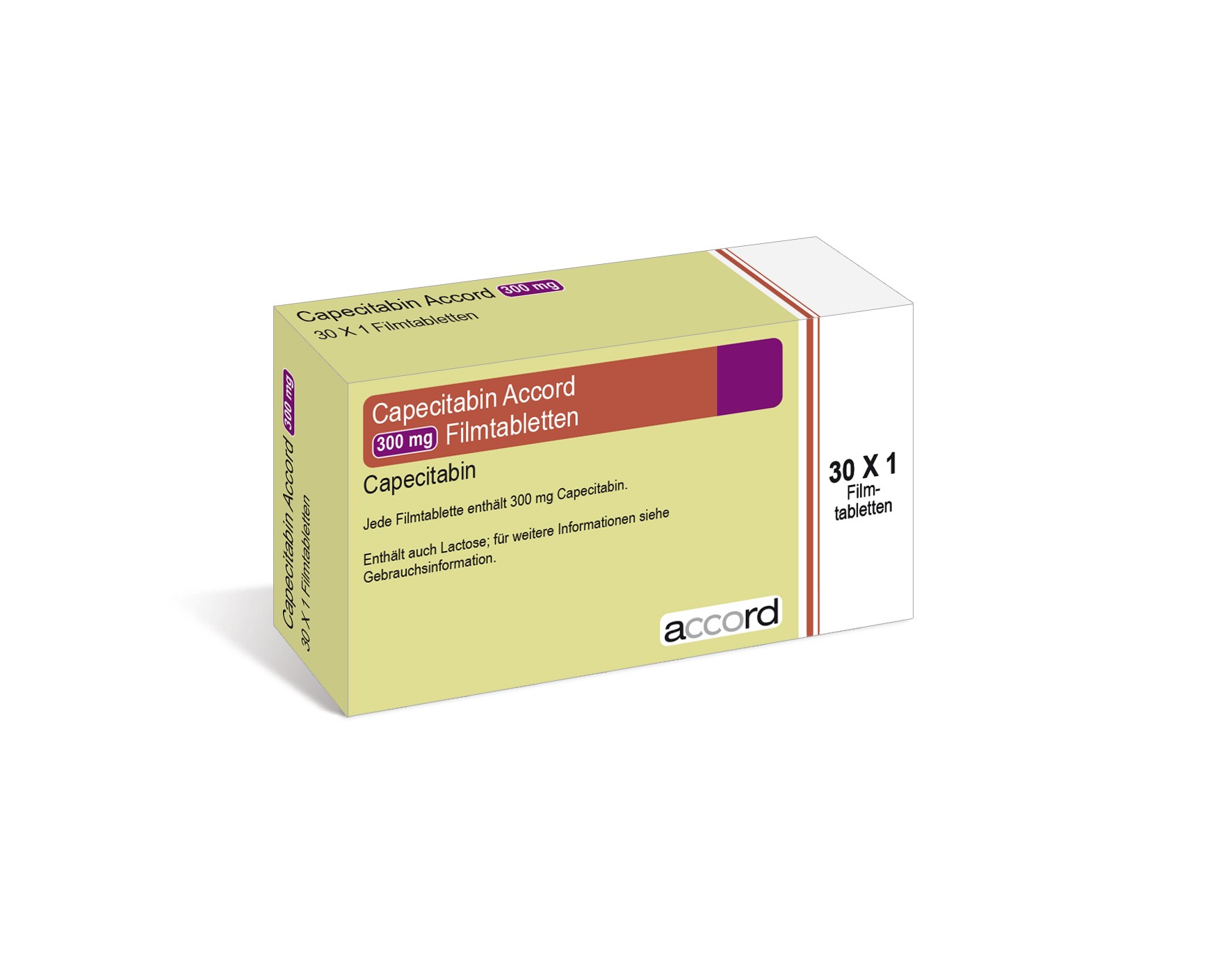 Accord Packshot Capecitabin 300 mg