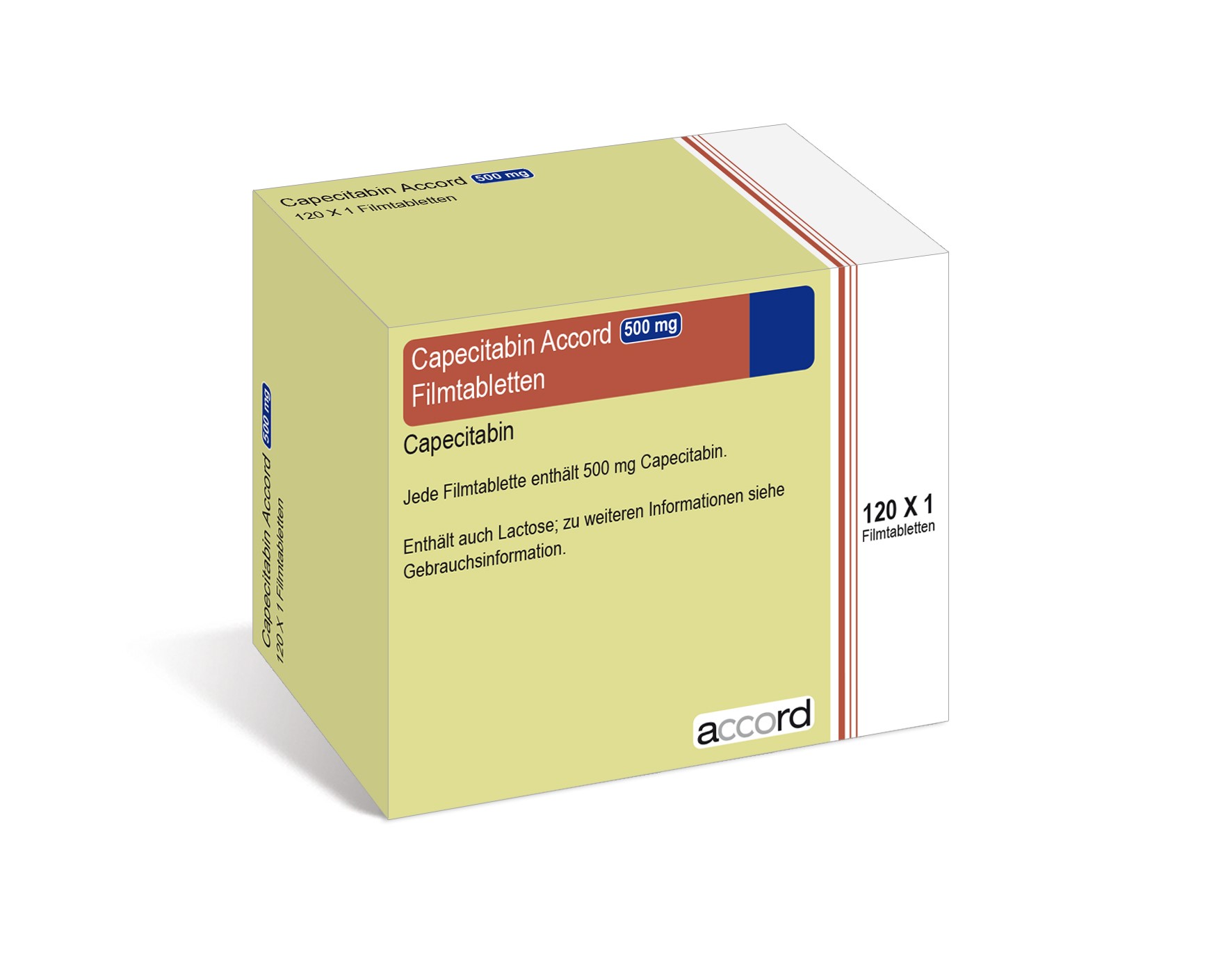 Accord Packshot Capecitabin 500 mg