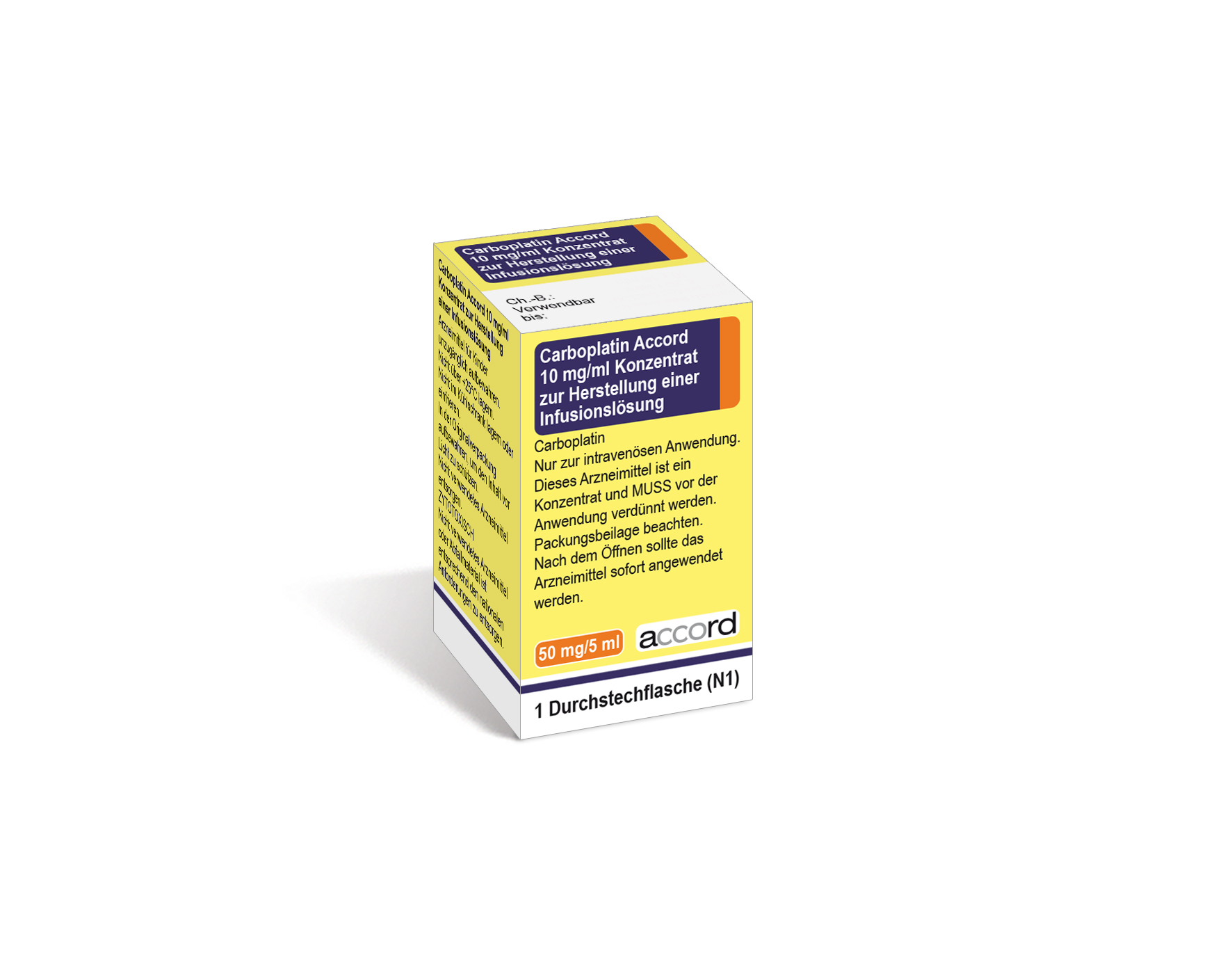 Accord Packshot Carboplatin 5 ml