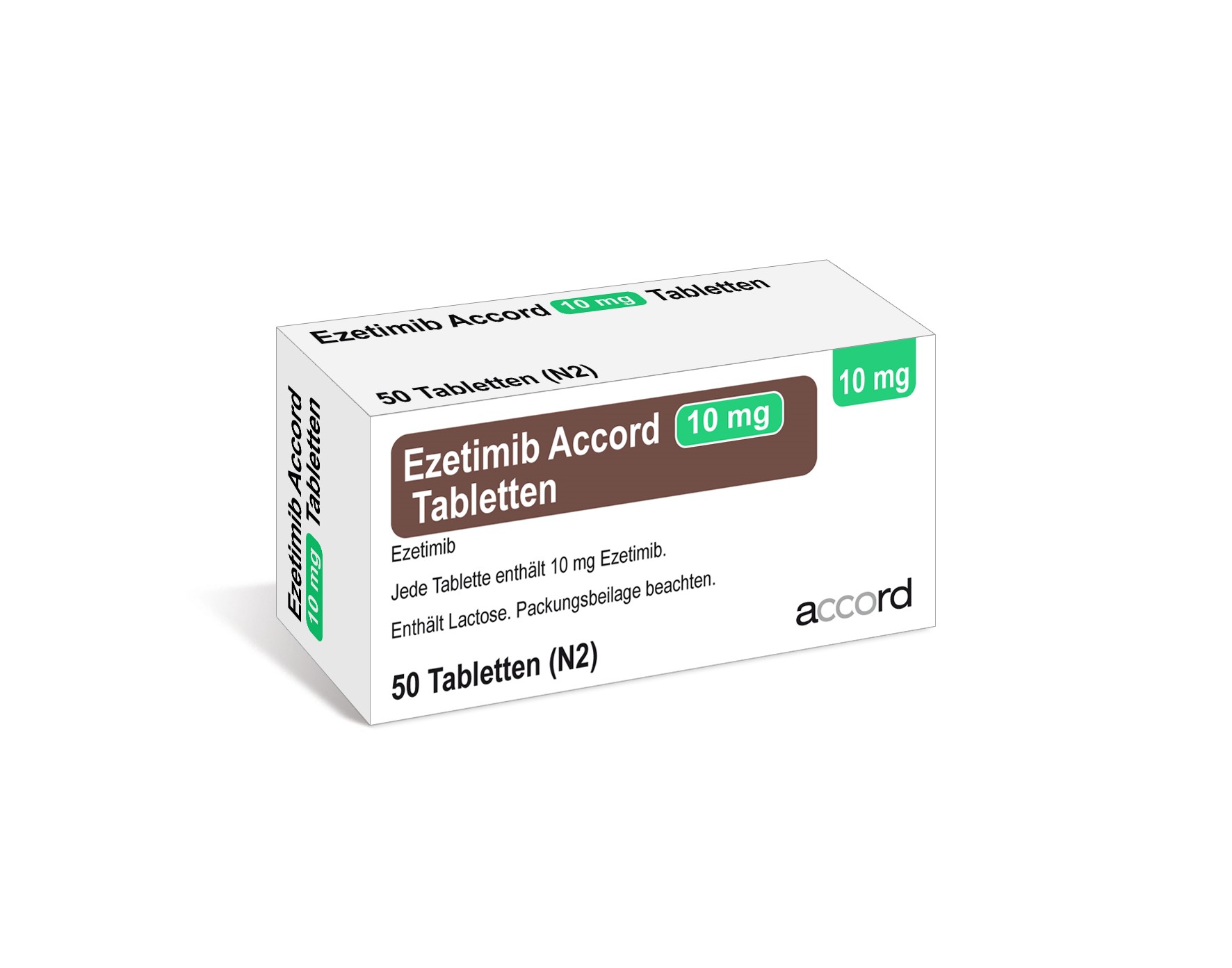 Accord Packshot Ezetimib 10 mg