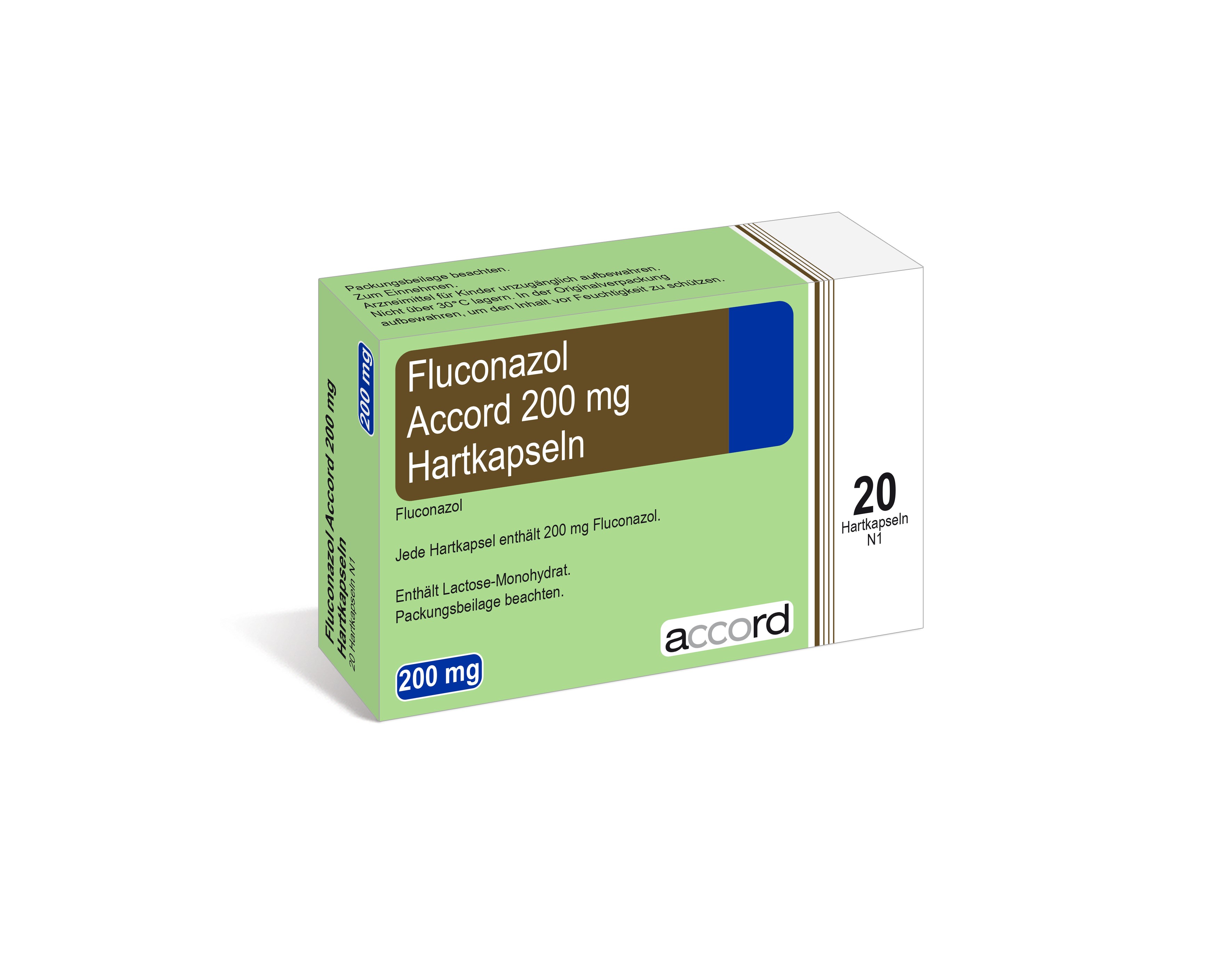 Accord Packshot Fluconazol 200 mg