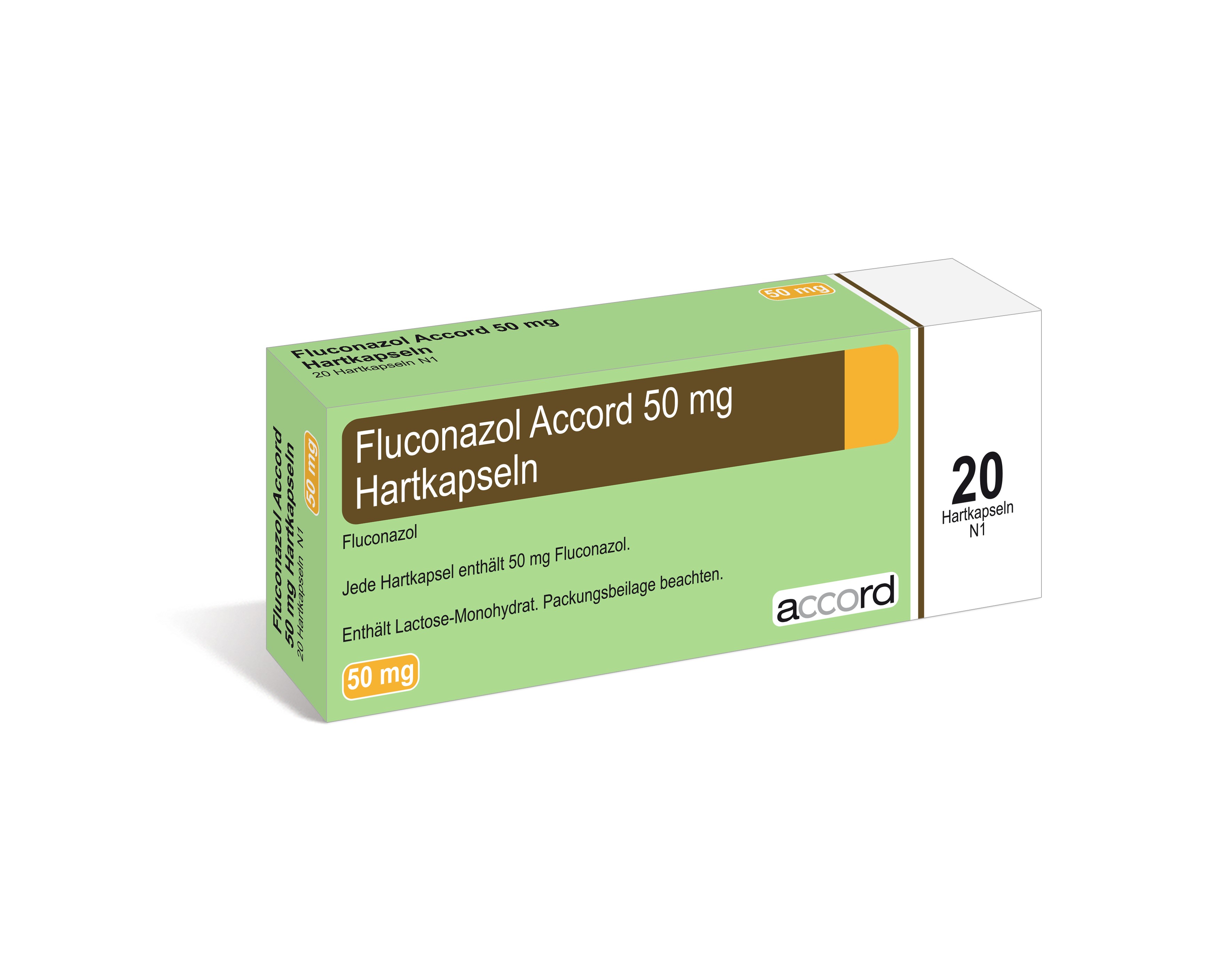 Accord Packshot Fluconazol 50 mg