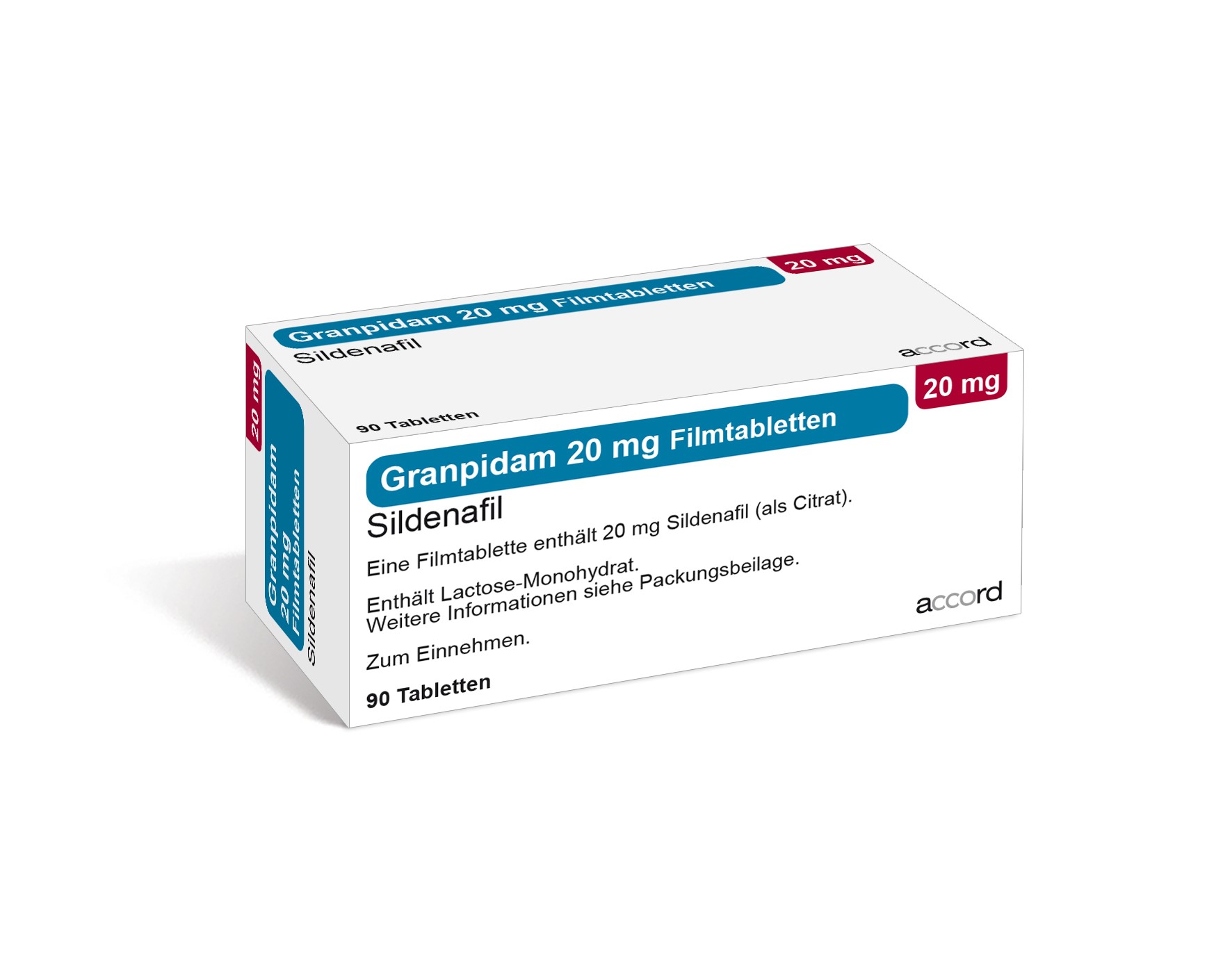 Accord Packshot Granpidam 20 mg