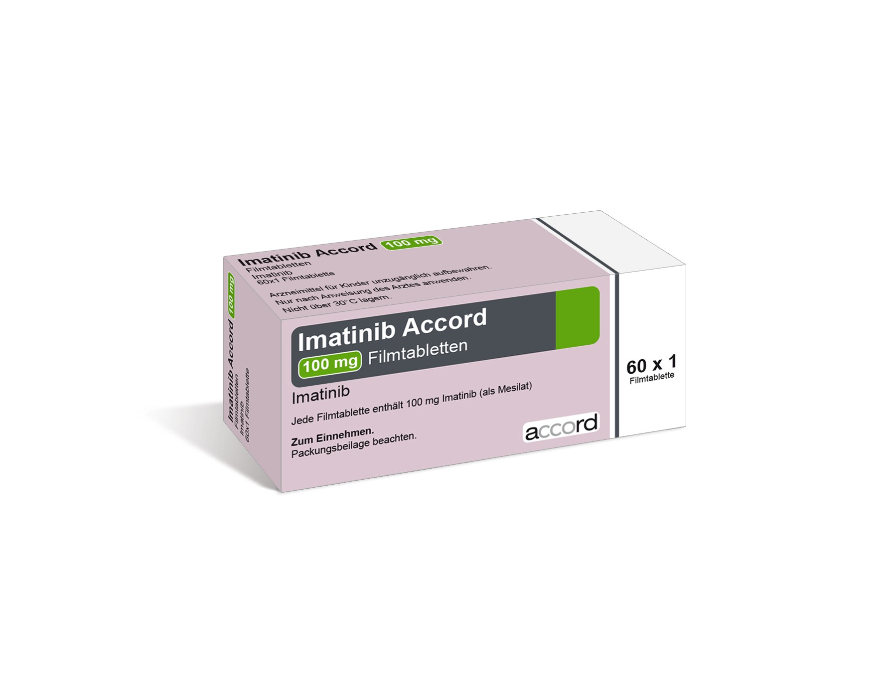 Accord Packshot Imatinib 100 mg