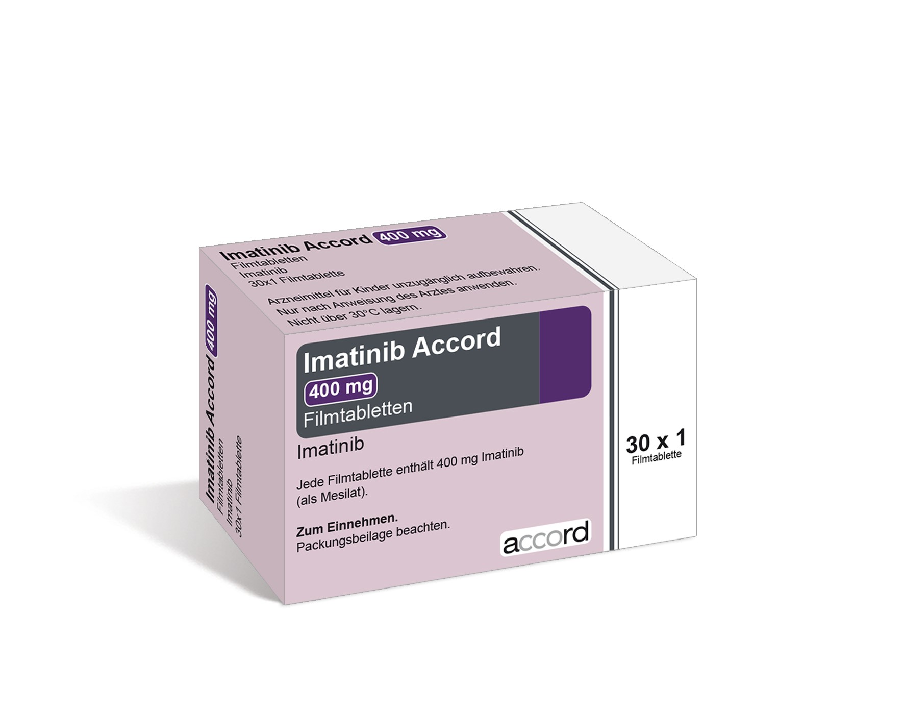 Accord Packshot Imatinib 400 mg