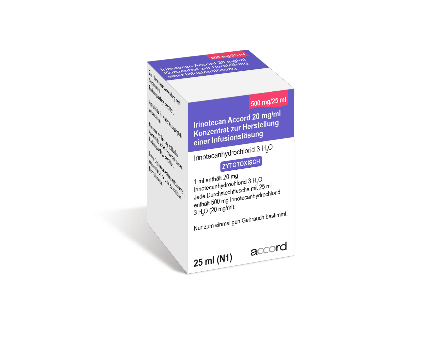 Accord Packshot Irinotecan 25 ml