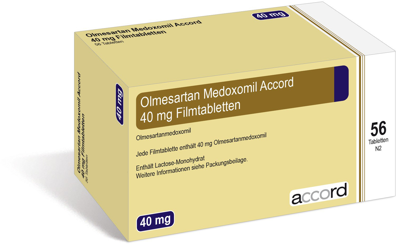 Accord Packshot Olmesartan Medoxomil 40 mg
