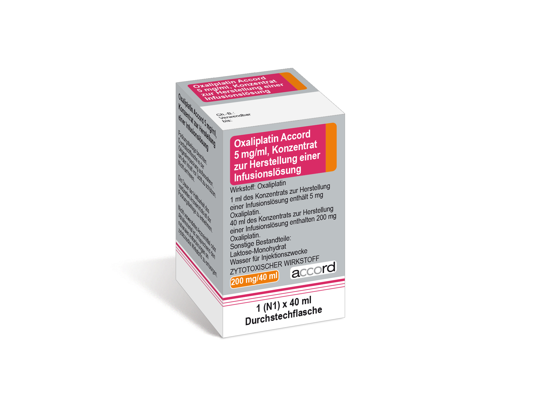 Accord Packshot Oxaliplatin 40 ml