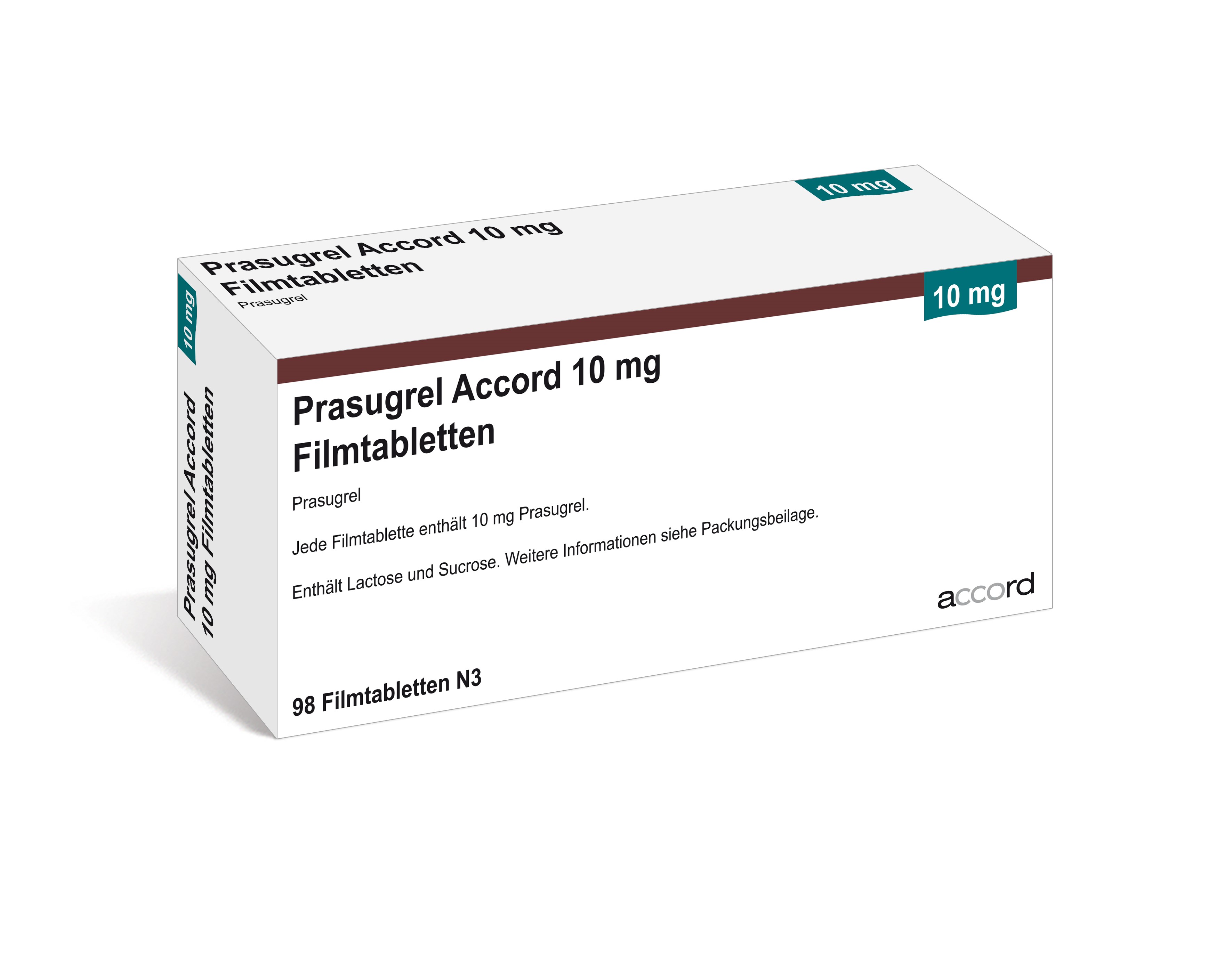 Accord Packshot Prasugrel 10 mg