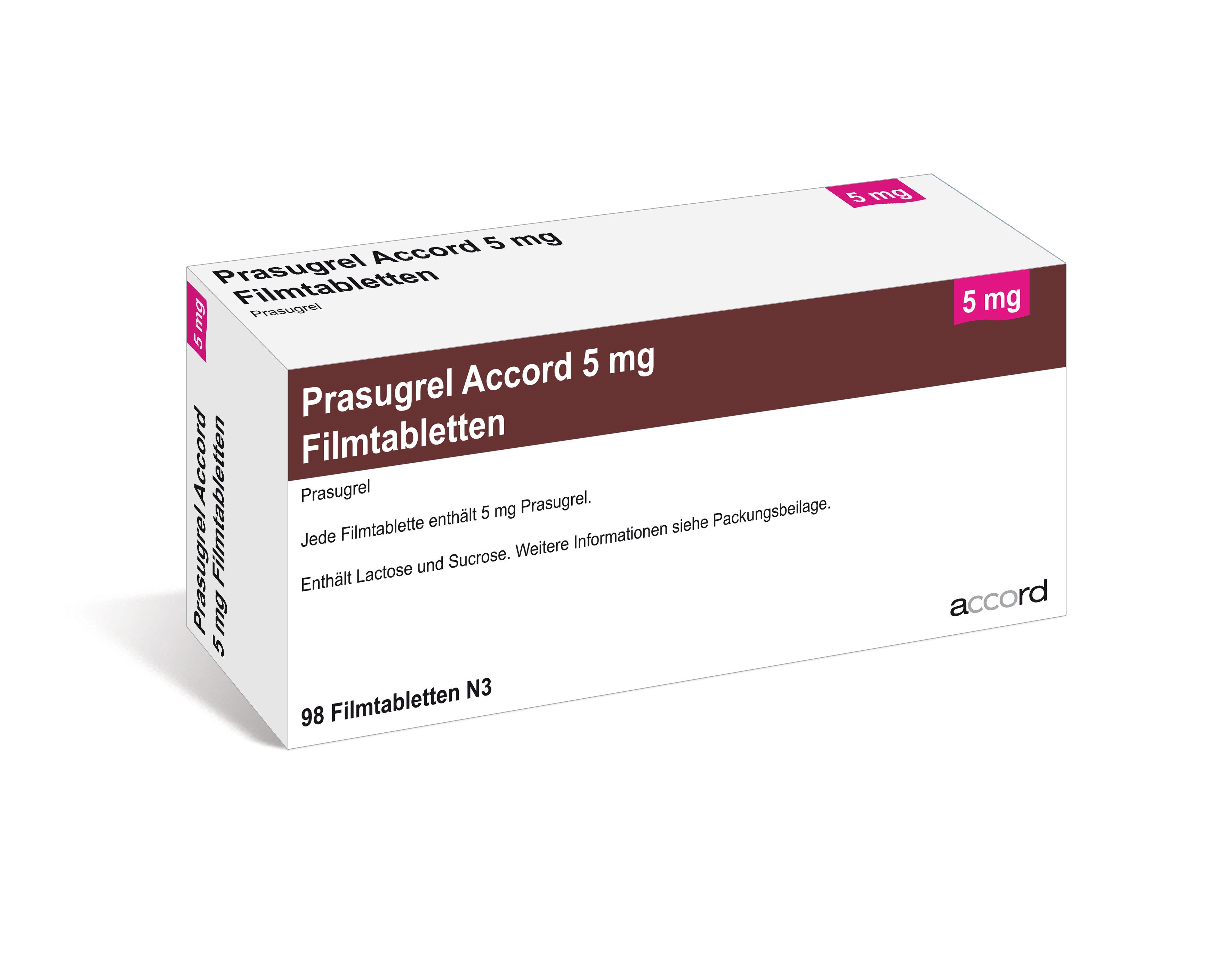 Accord Packshot Prasugrel 5 mg