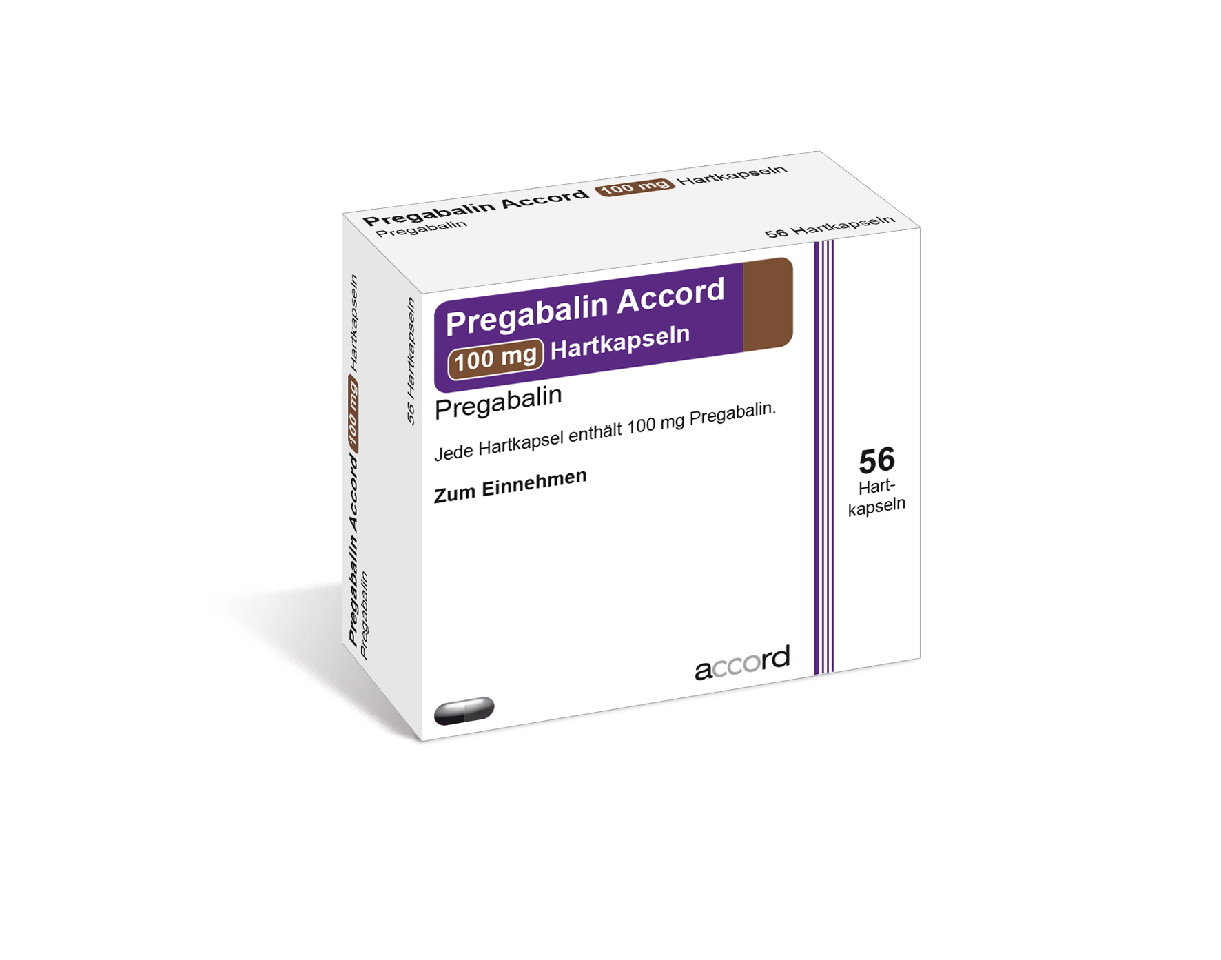 Accord Packshot Pregabalin 100 mg