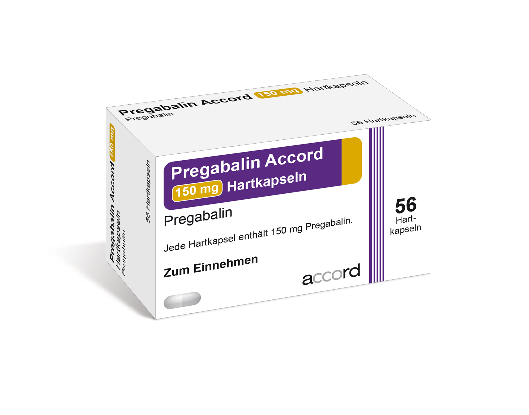 Accord Packshot Pregabalin 150 mg