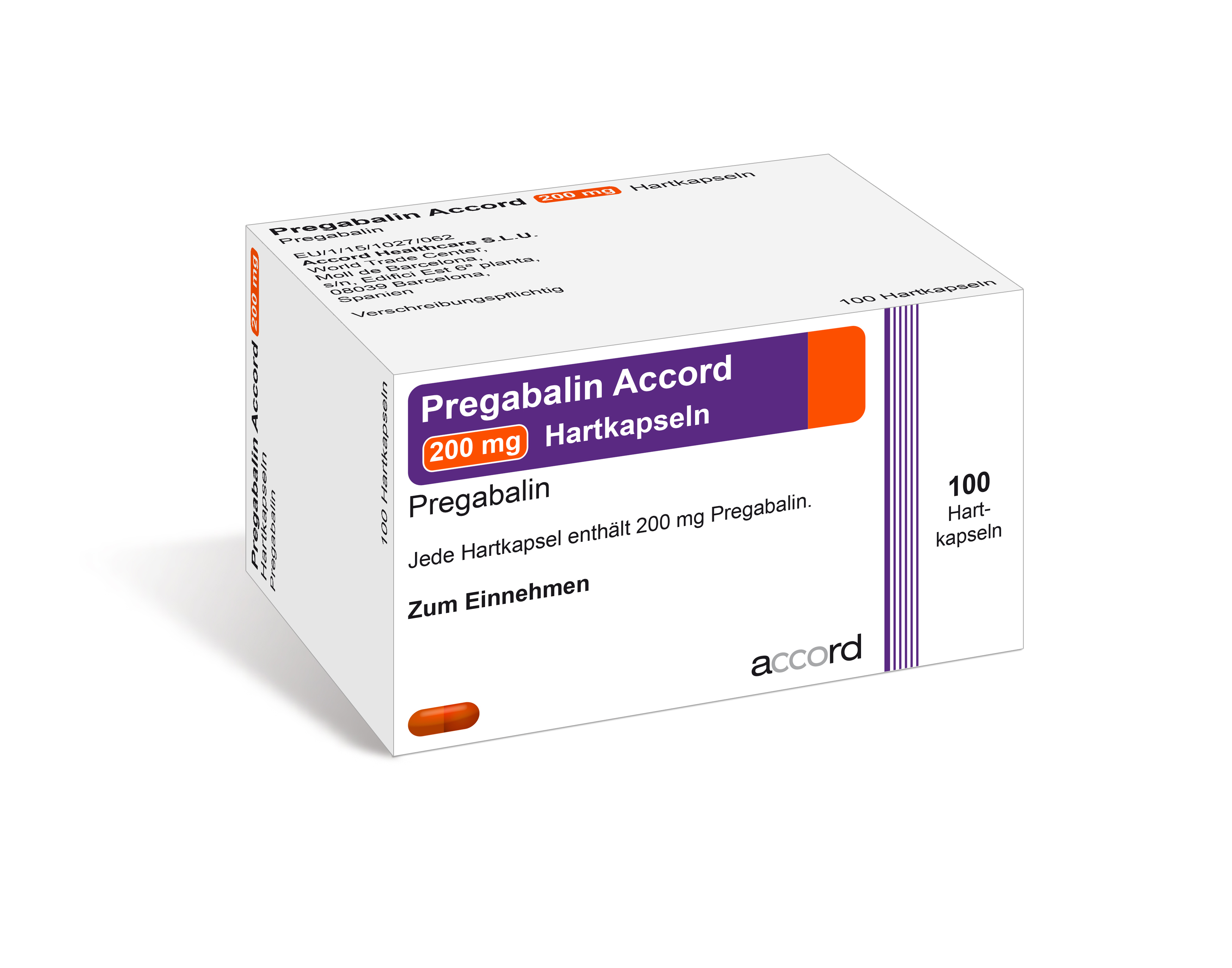 Accord Packshot Pregabalin 200 mg