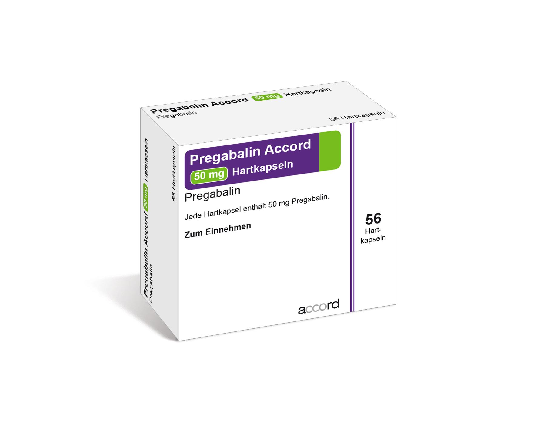 Accord Packshot Pregabalin 50 mg