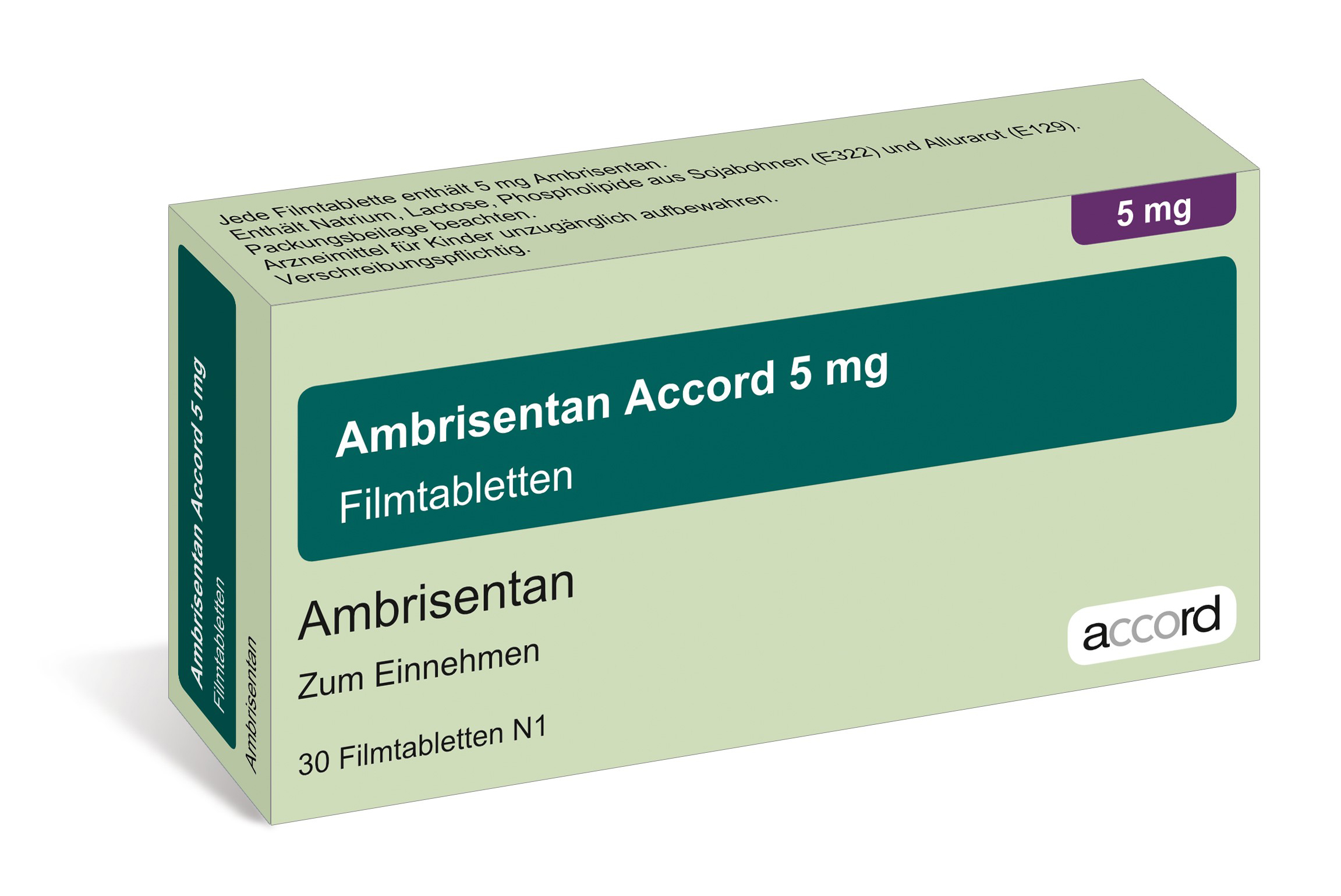 Accord Packshot Ambrisentan 5 mg 30 Stk