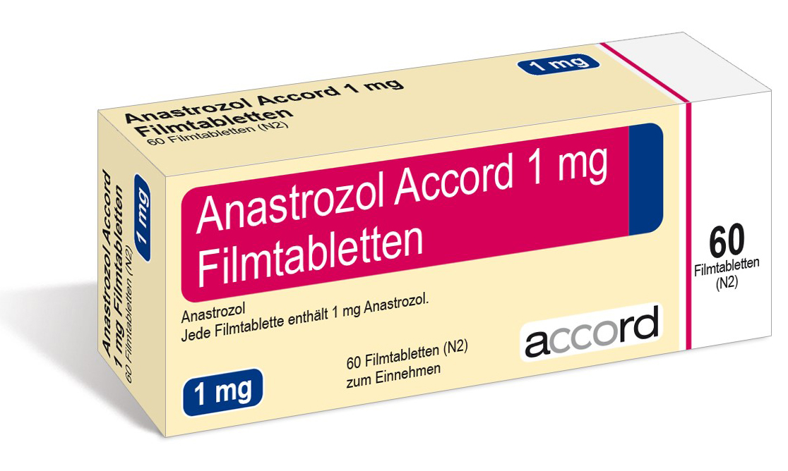 Accord Packshot Anastrozol 1 mg