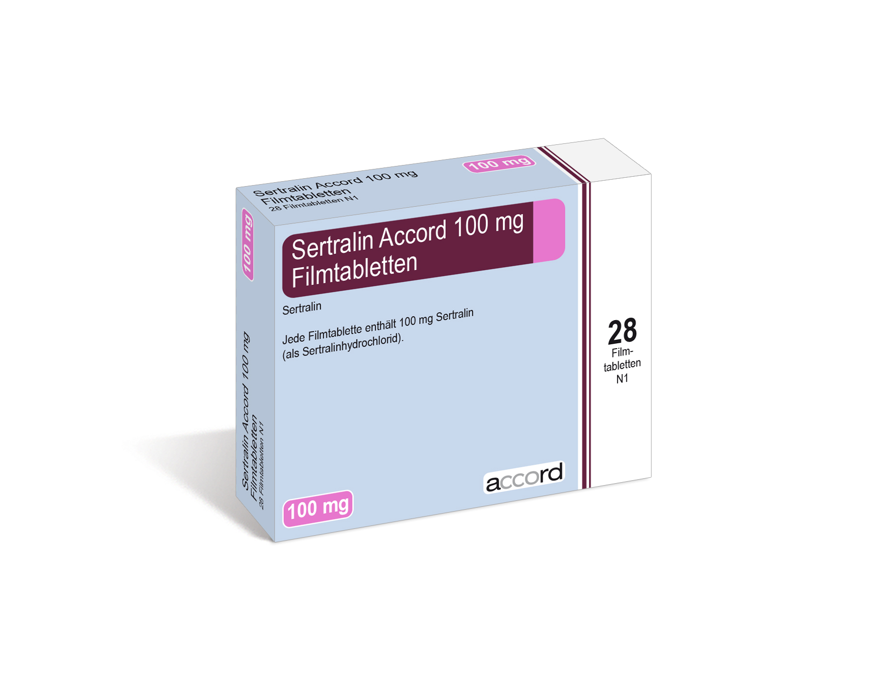 Accord Packshot Sertralin 100 mg