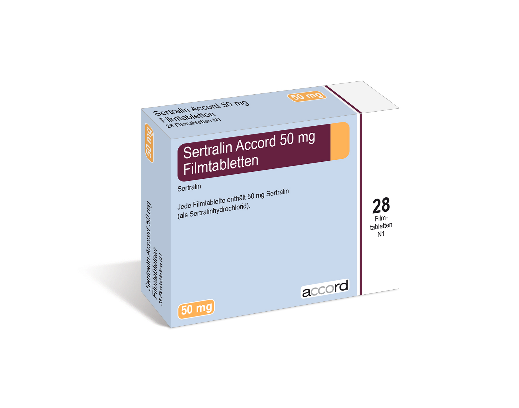 Accord Packshot Sertralin 50 mg