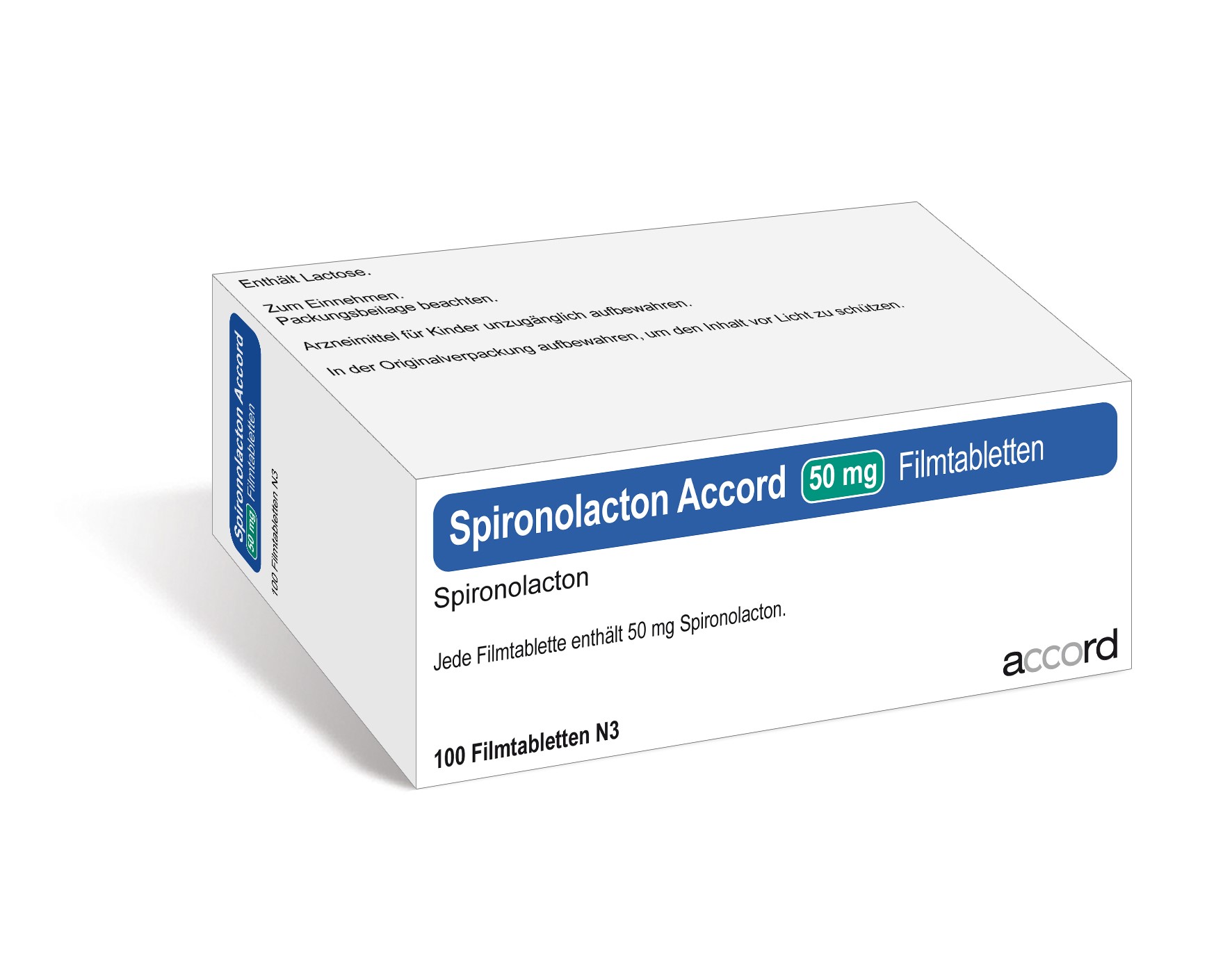 Accord Packshot Spironolacton 50 mg