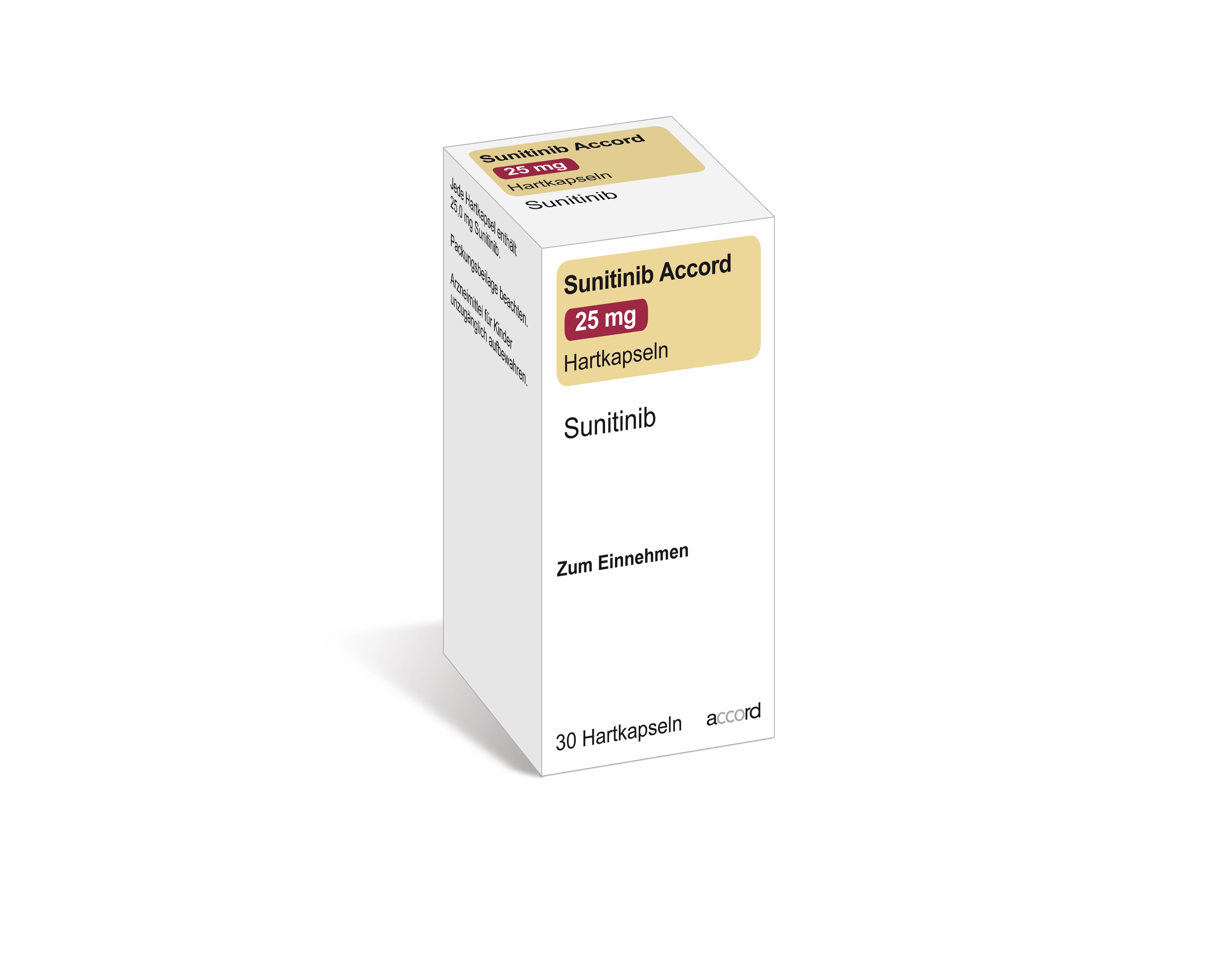 Accord Packshot Sunitinib 25 mg