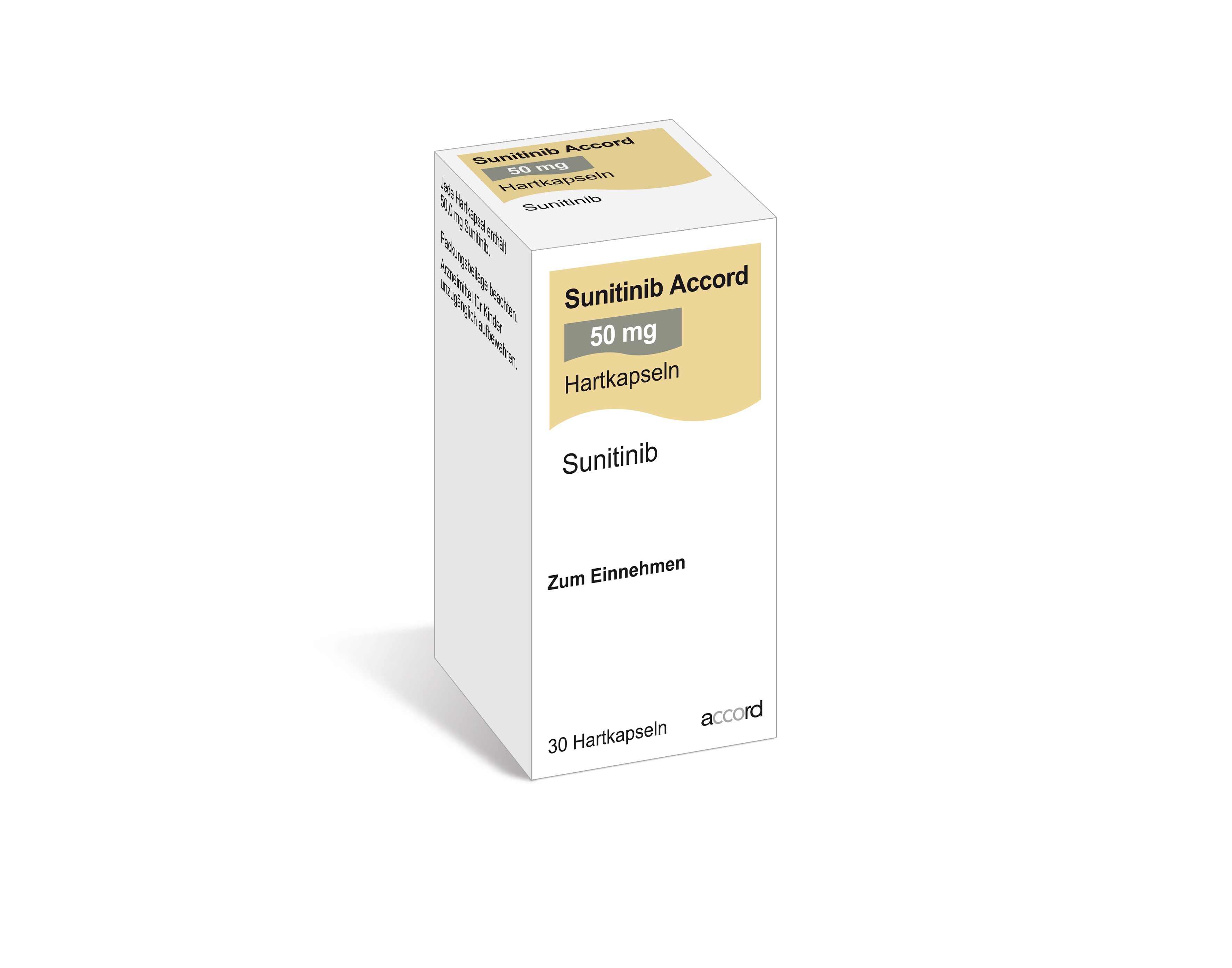 Accord Packshot Sunitinib 50 mg