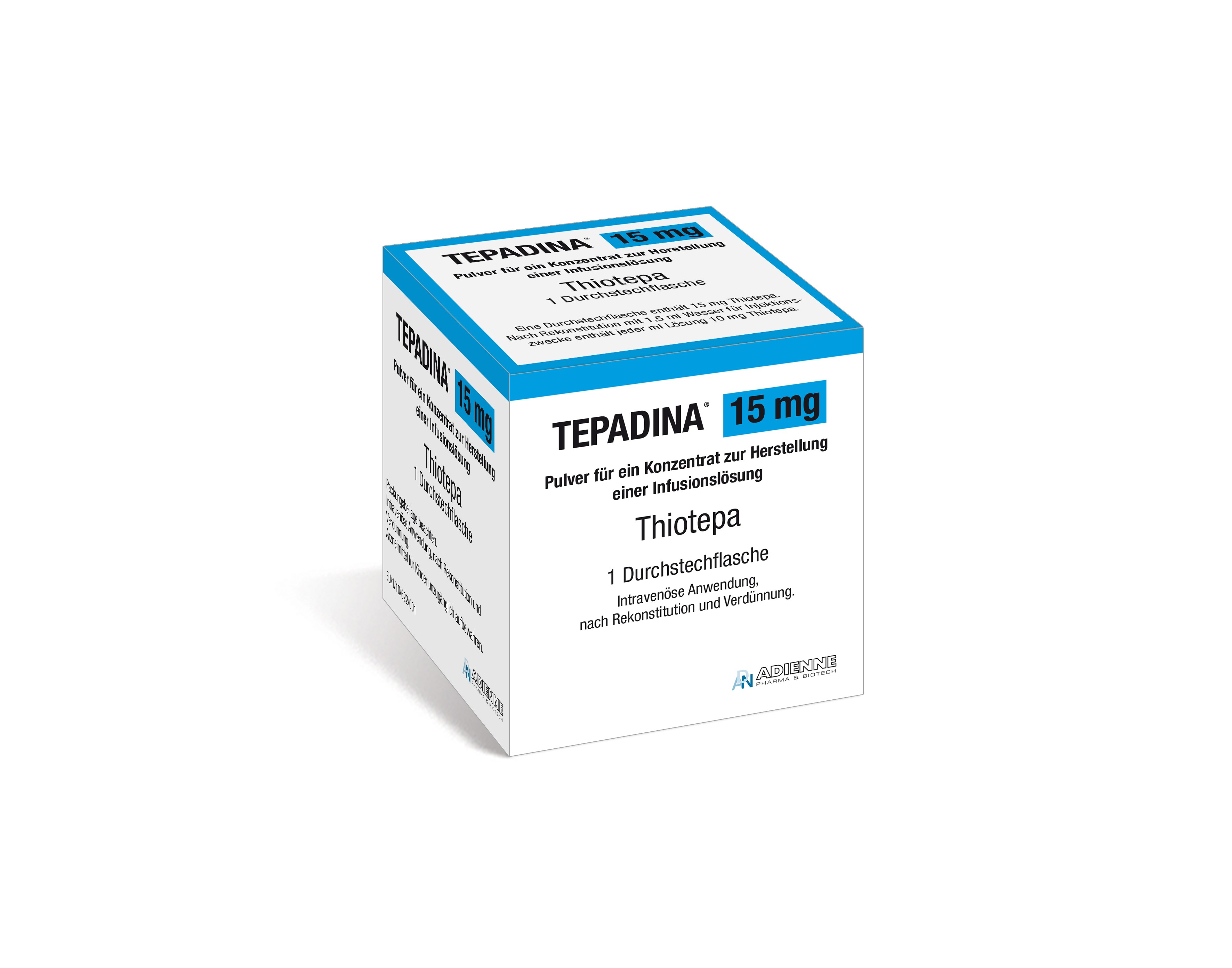 Accord Packshot Tepadina 15 mg