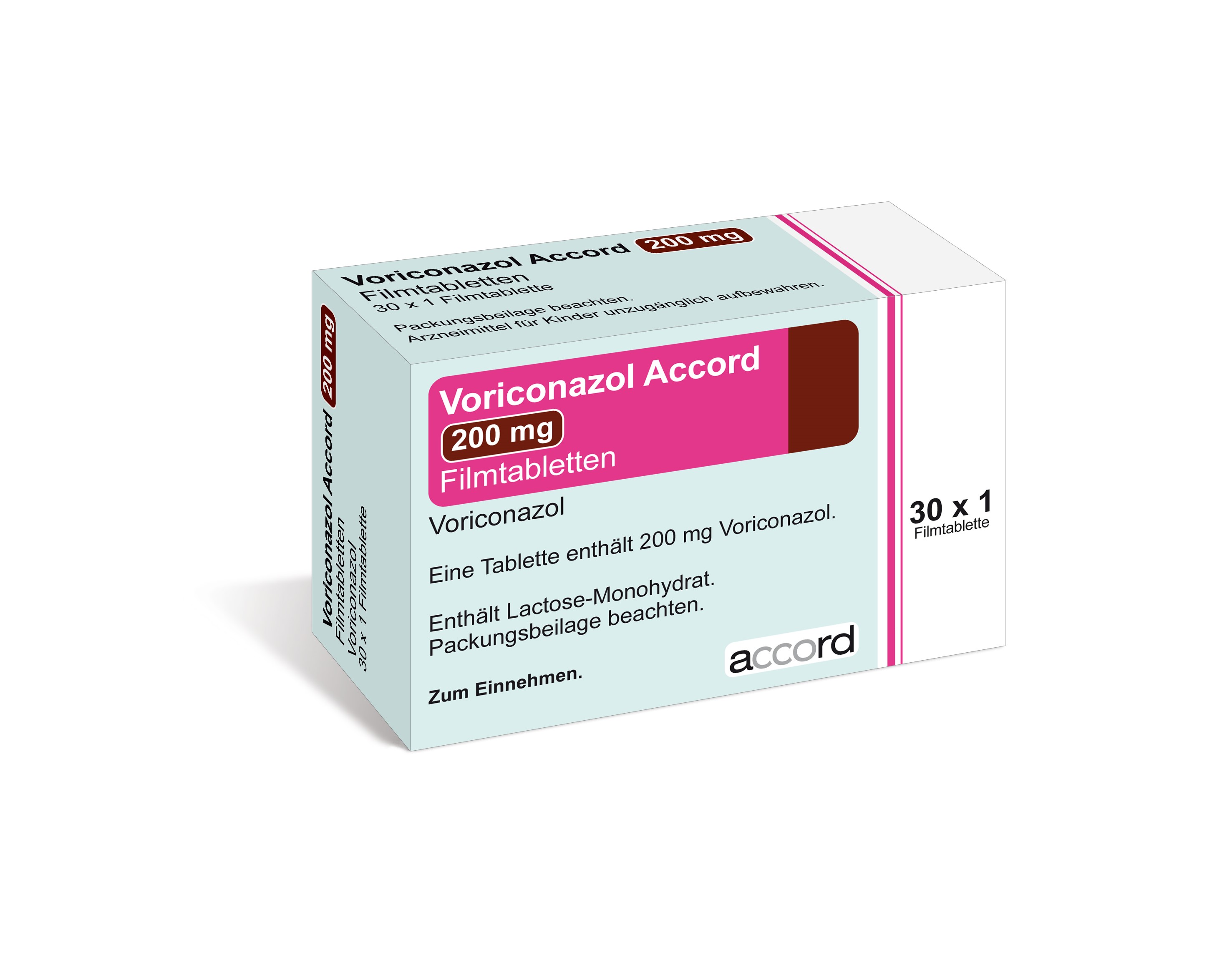 Accord Packshot Voriconazol 200 mg Filmtabletten