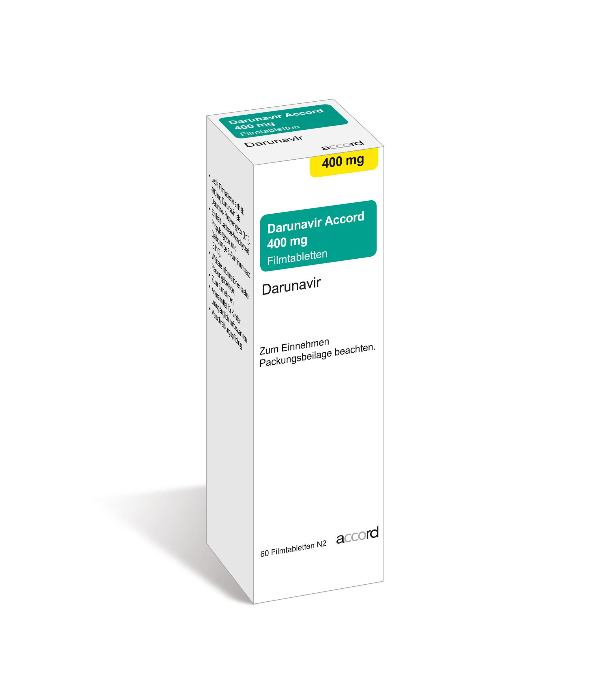 Accord Packshot Darunavir 400 mg