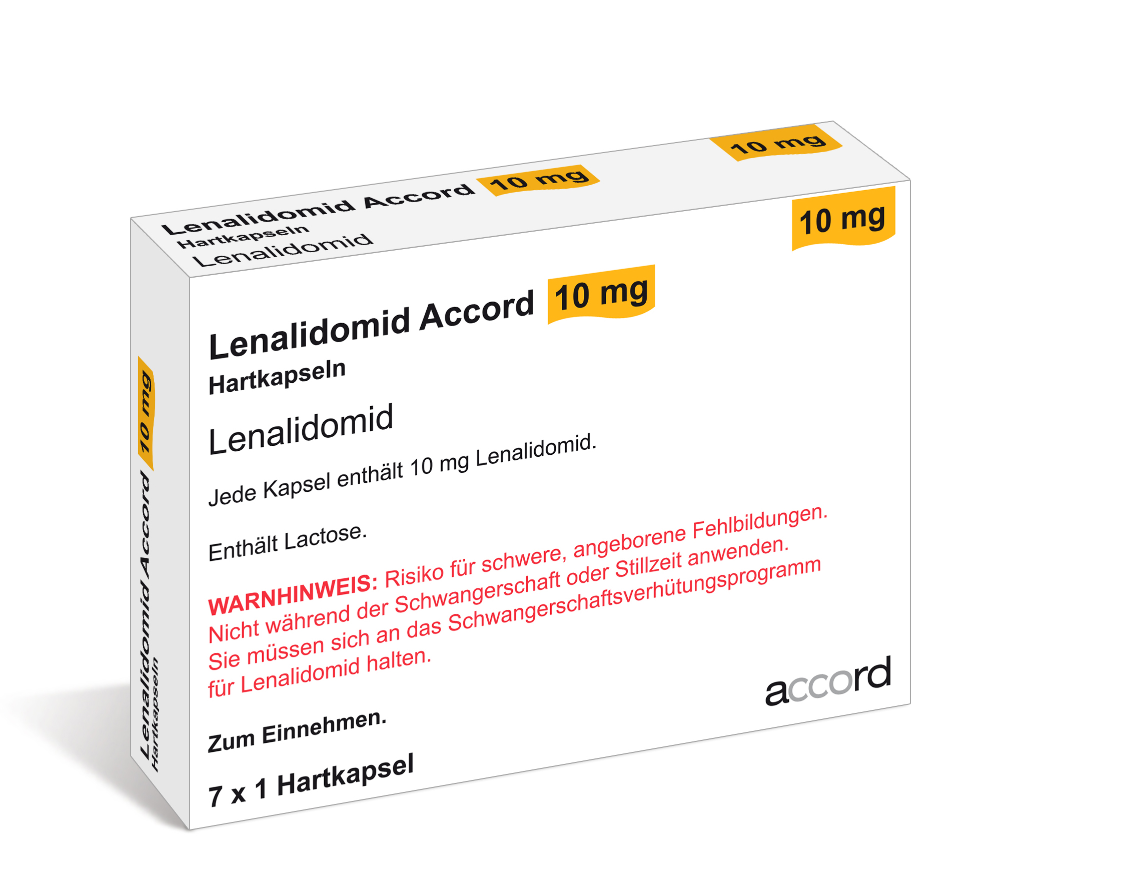 Accord Packshot Lenalidomid 10 mg
