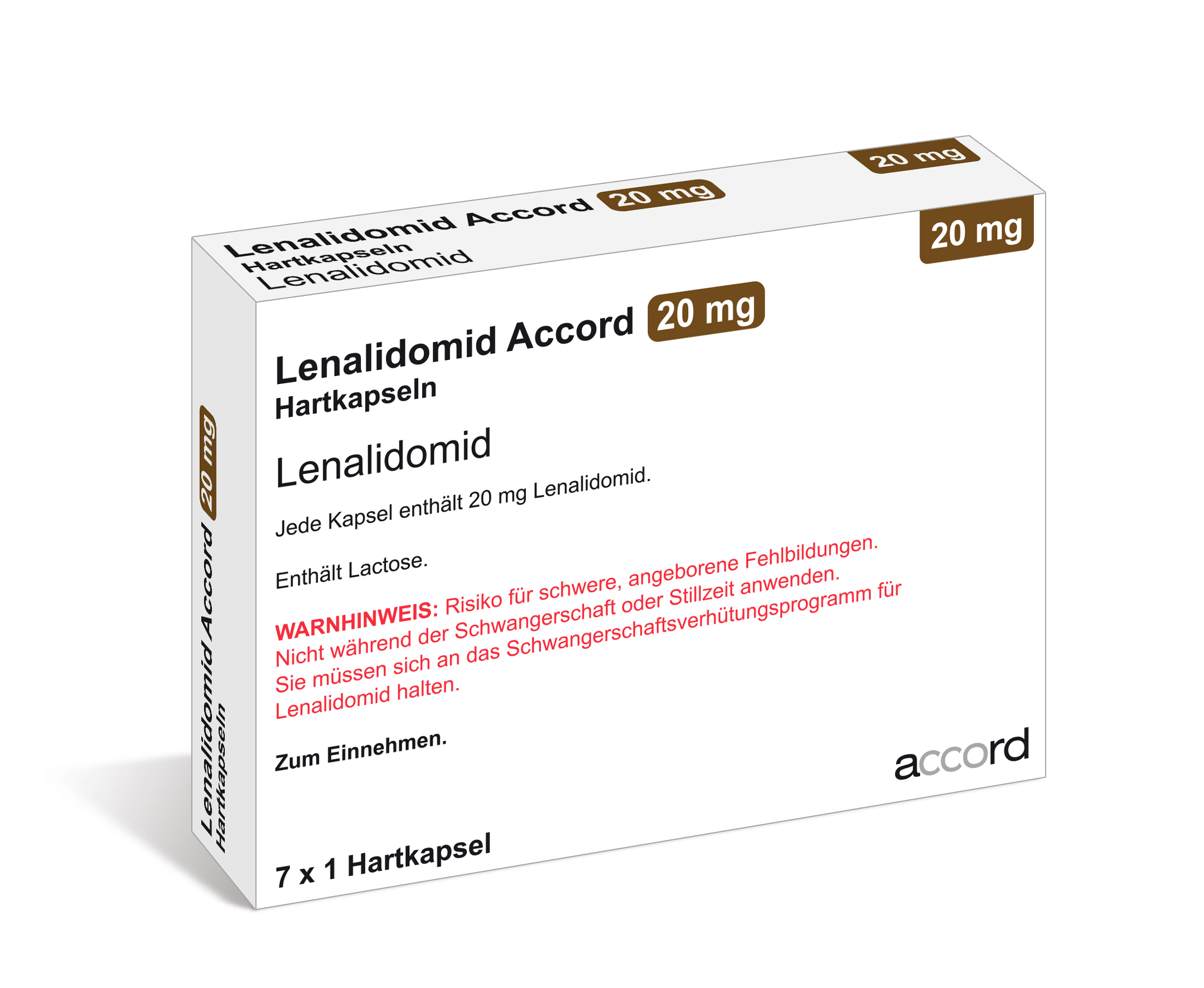 Accord Packshot Lenalidomid 20 mg