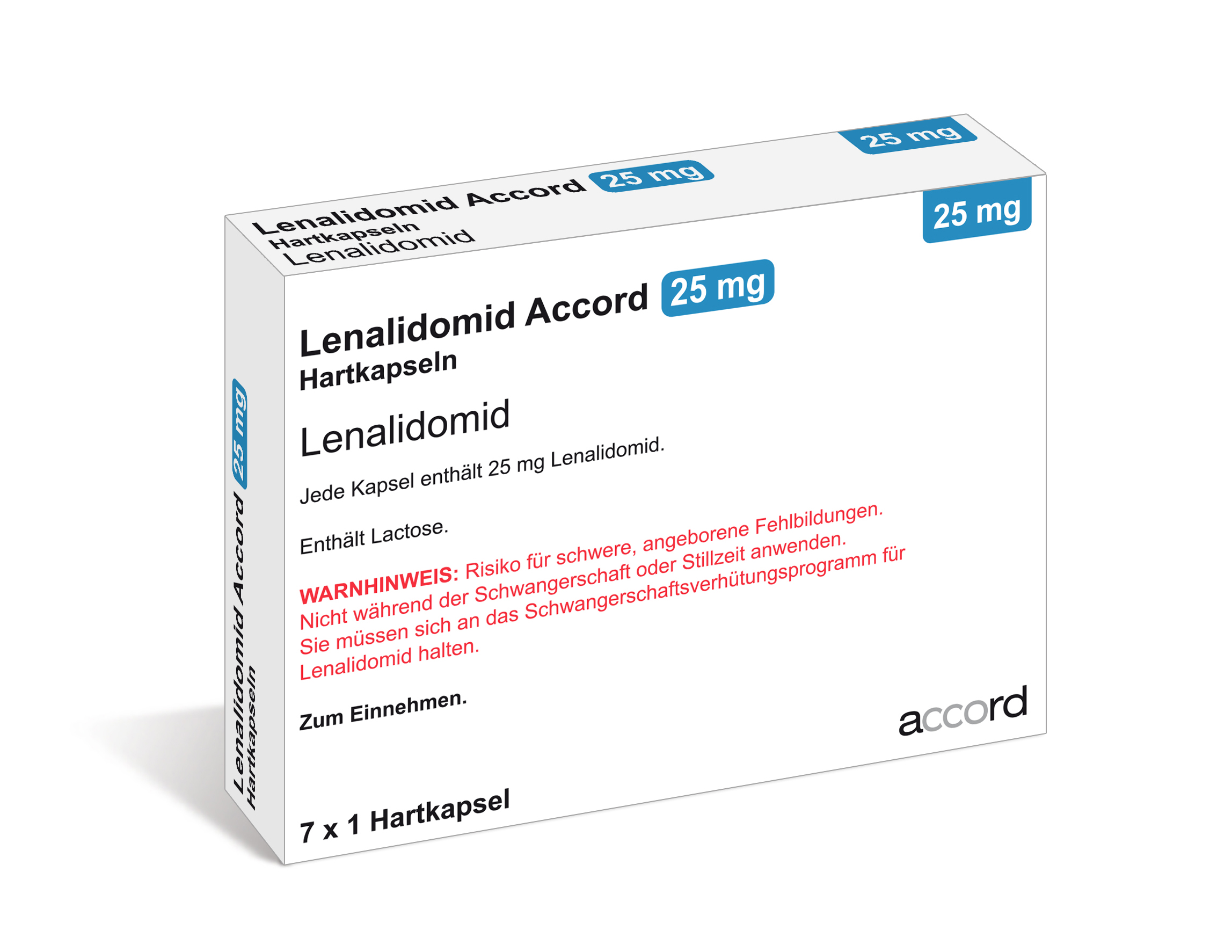 Accord Packshot Lenalidomid 25 mg