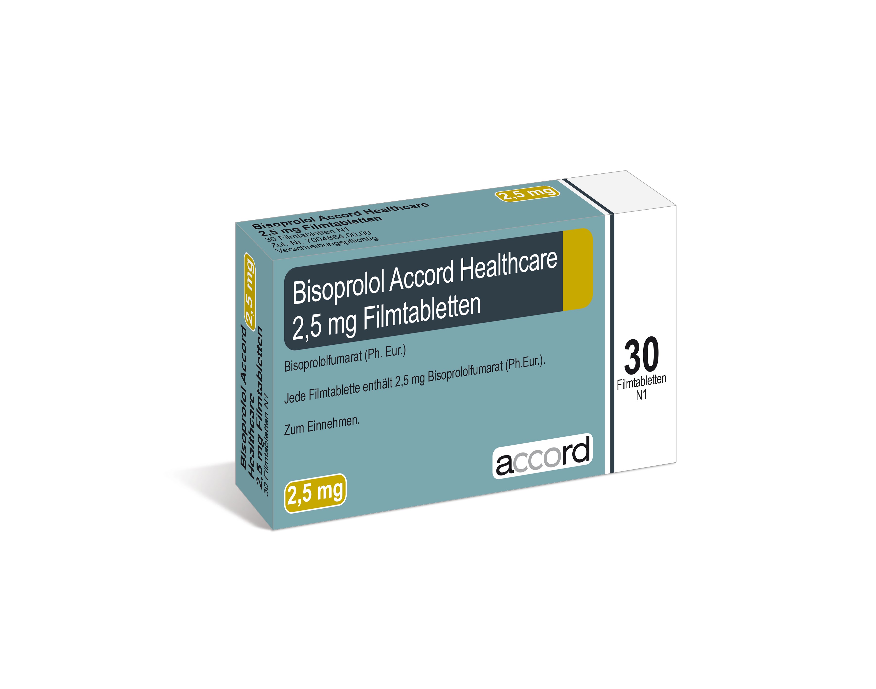 Accord_Packshot_Bisoprolol 2,5mg