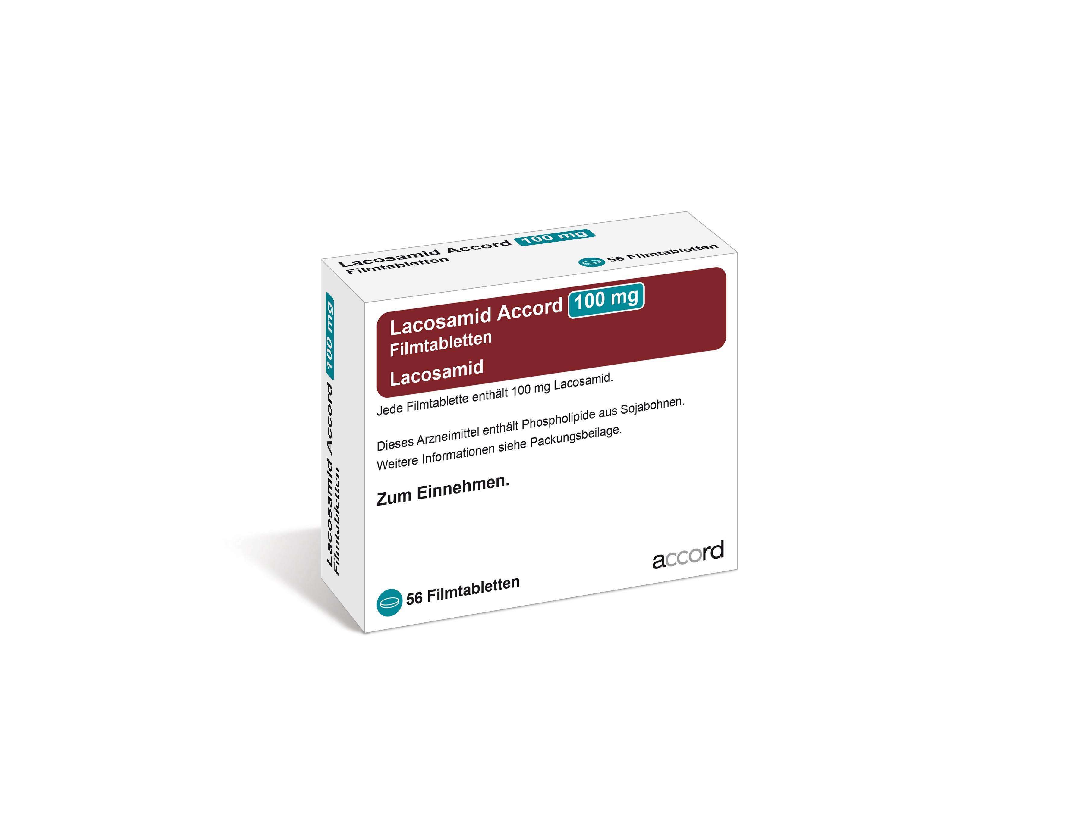 Accord Packshot Lacosamid 100 mg