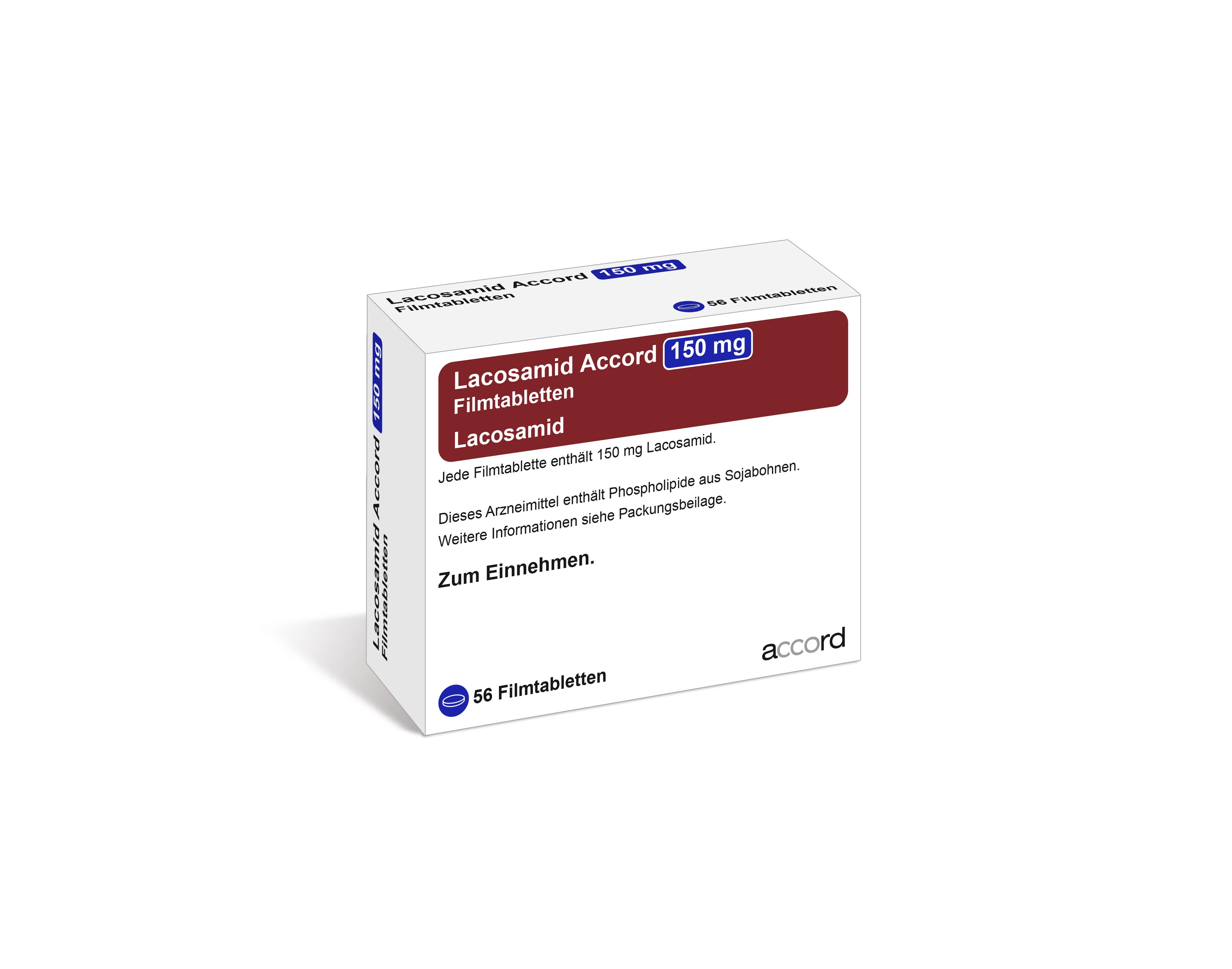 Accord Packshot Lacosamid 150 mg