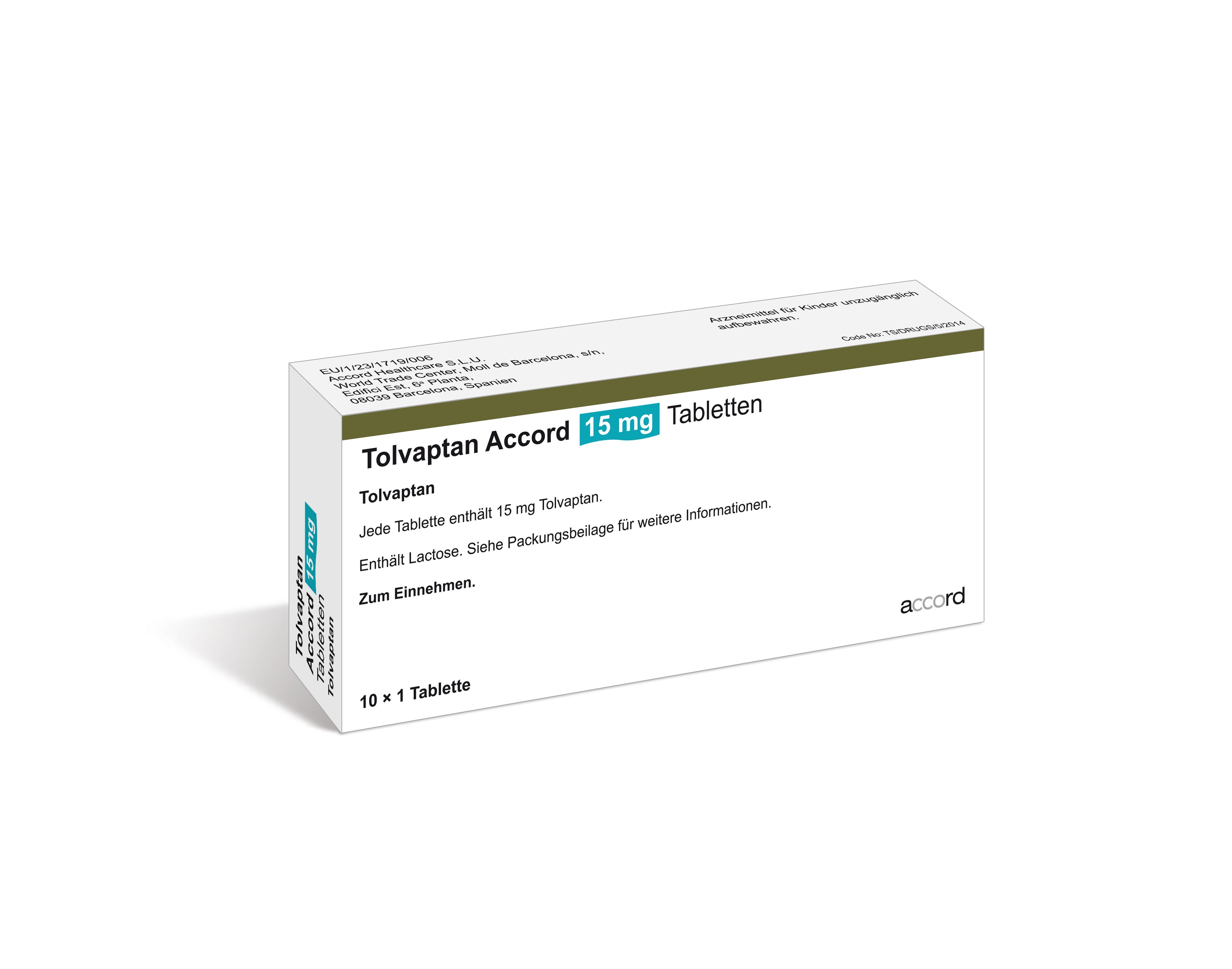 Tolvaptan 15 mg 10 ST