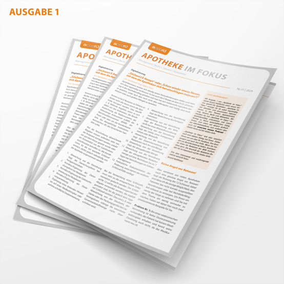 Accord Serviceshop Ausgabe 1 Zusammenfassung Apotheke im Fokus