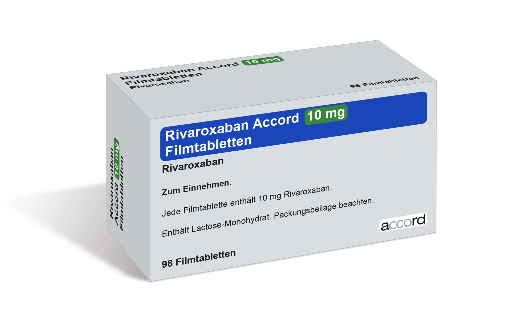 Accord Packshot Rivaroxaban 10 mg