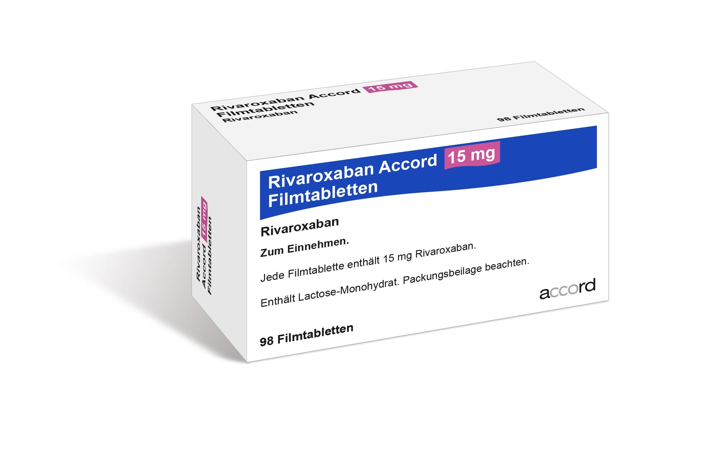 Accord Packshot Rivaroxaban 15 mg