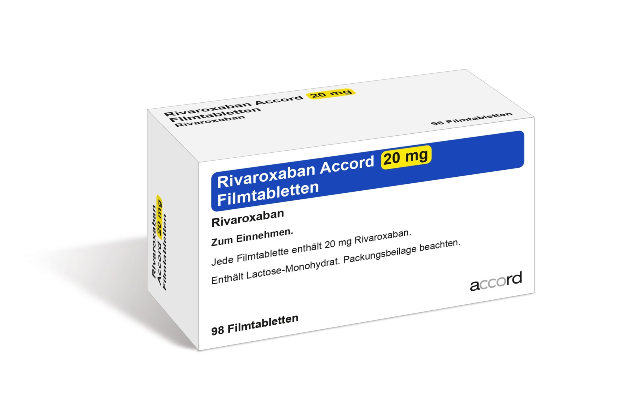 Accord Packshot Rivaroxaban 20 mg